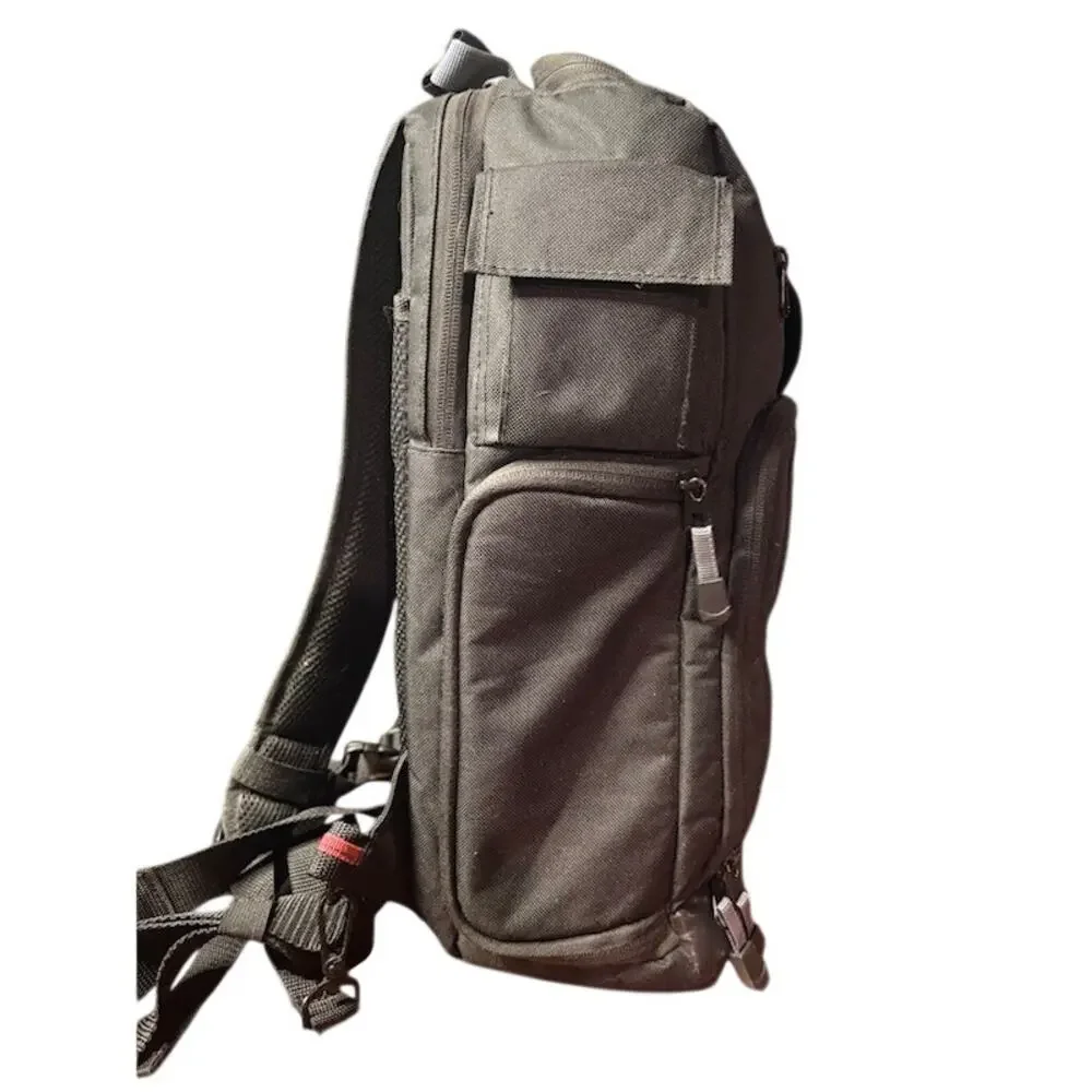 VIVITAR DSLR Camera Backpack Bag Black Padded Case w/ Rain Fly Tripod Pocket